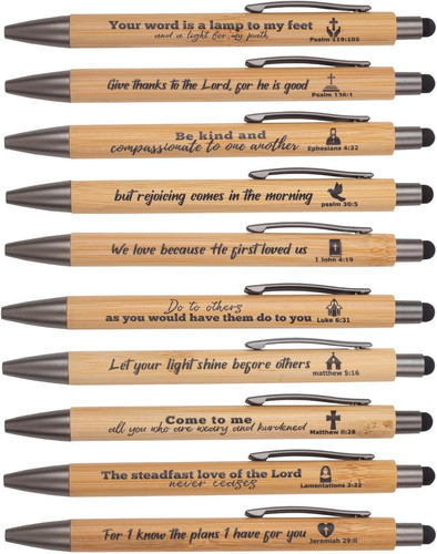 Bible verse bamboo pens - verse,