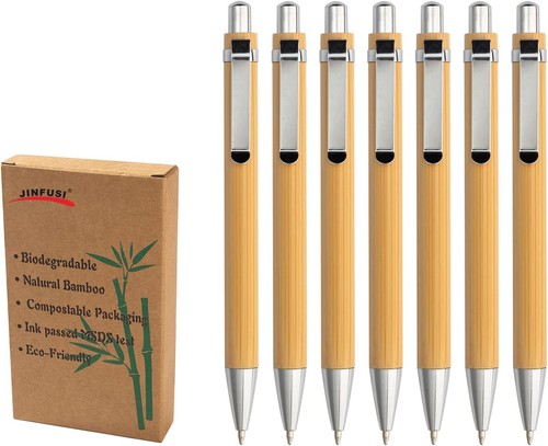 Bamboo retractable ballpoint - bamboo,