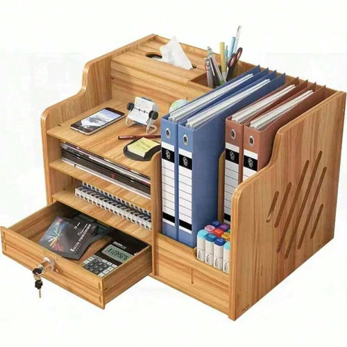 Bamboo desktop storage - desktop,