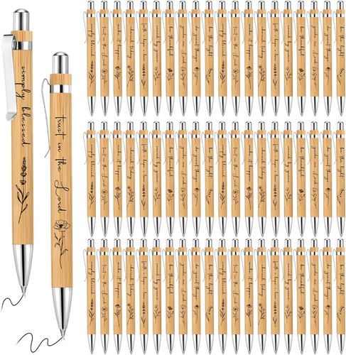 Pcs christian bamboo pens - christian,